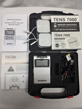 Roscoe Portable TENS Unit - Silver Pain Relief Device